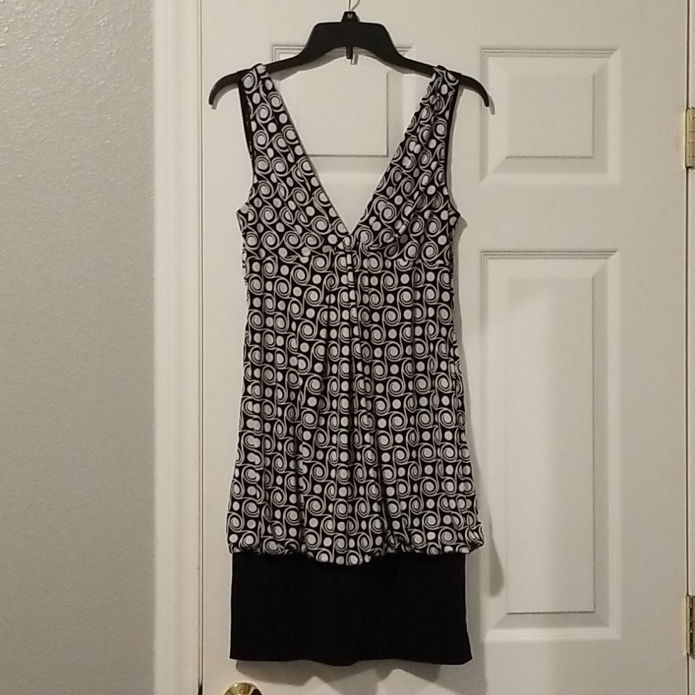 Black and white dress